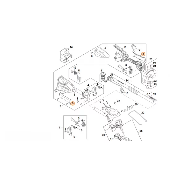 STIHL   Okładzina uchwytu FA04 790 0600